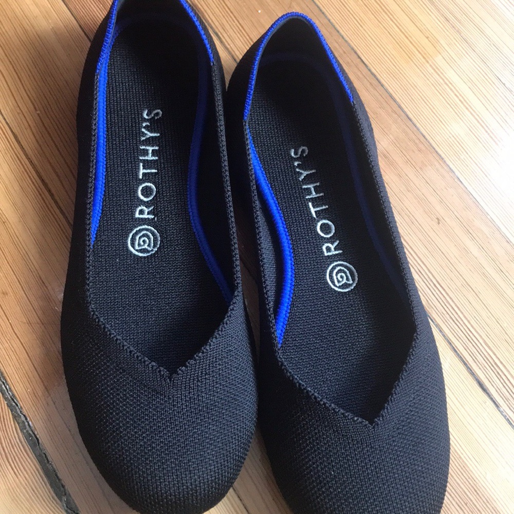 Rothy’s Flats in Black Solid
